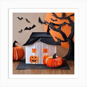 Halloween House 1 Art Print