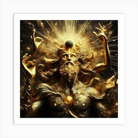 Golden Deity 1 Art Print