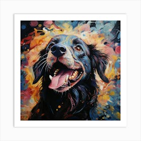 Black Labrador Art Print