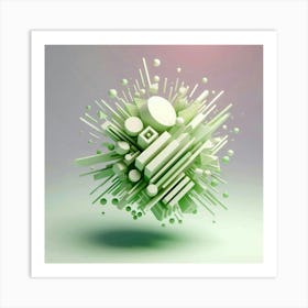 Abstract Sphere Art Print