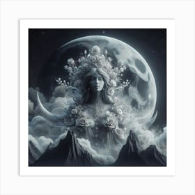 Goddess Of The Moon Art Print