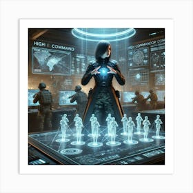 High Commander Selene Tactical Command Art Print