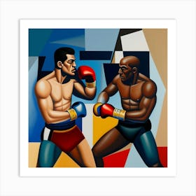 Boxing Match 4 Art Print