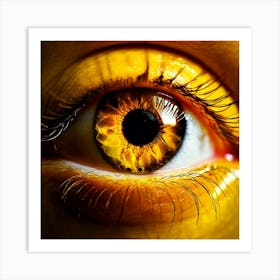 Yellow Eye 7 Art Print