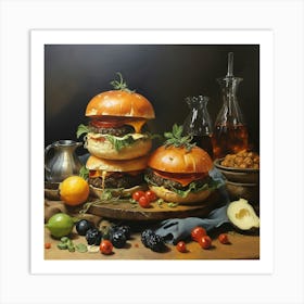 Burgers Art Print