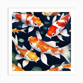 Koi Fish print 2 Art Print