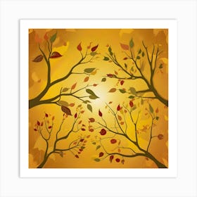 Autumn Leaves 25 Art Print