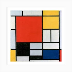 Mondrian'S Squares Art Print