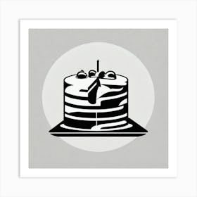 Cake Icon Art Print