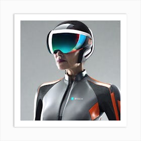 Futuristic Woman 30 Art Print