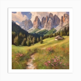 Dolomites Landscape Art Print