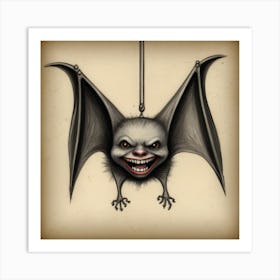 Bat On A String 1 Art Print