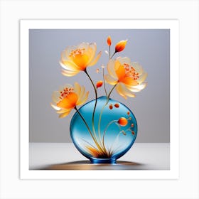 Glass Flowers 1 Art Print