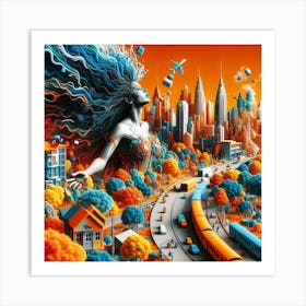 Cityscape 4 Art Print