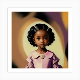 Little Black Girl Art Print