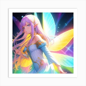 Anime Fairy Art Print