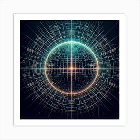 Abstract Sphere Art Print