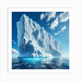 Iceberg In The Ocean Art Print