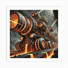 Tectonic Drillers Art Print