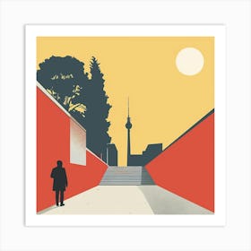 Berlin Skyline Art Print