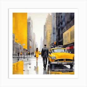 New York City Taxi 1 Art Print