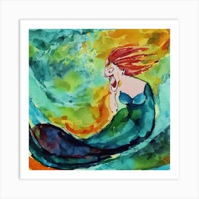 Strange Mermaid Art Print