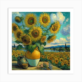 Sunflowers,Vincent van Gogh Art Print