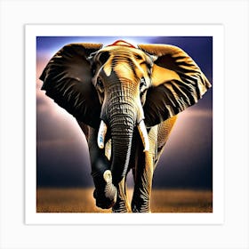 Elephant Wallpapers Art Print