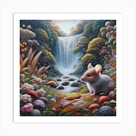 Mouse In The Forest 5 Art Print