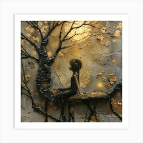 Fairy In The Tree Art Print