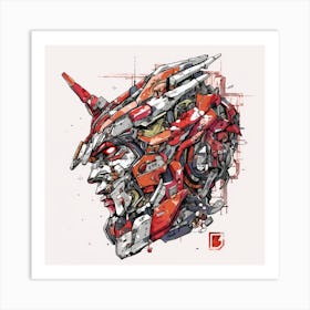Transformers Head Art Print