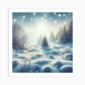 Winter Landscape Art Print