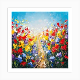 Flower Path Art Print