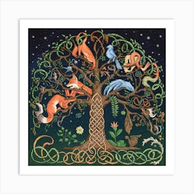 A Detailed Illustration Of A Celtic Tree Z99n7mfrtpg3xdxgpavysq Y Vupbmfrtky2g4pgexugq Art Print