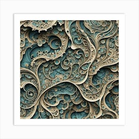 Abstract Fractal Art Art Print