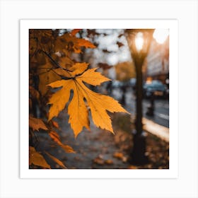 Autumn Leaf Art Print