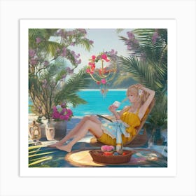 Peaceful Feminine Warm And Chic Inspired 3 Art Print