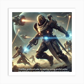 Elemental Vanguard Gravity Resistant Infantry Art Print