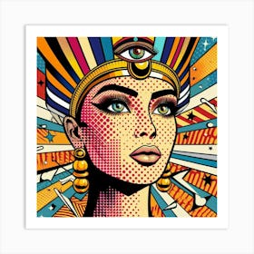 Pop Egyptian Rawya Bliss Art Print