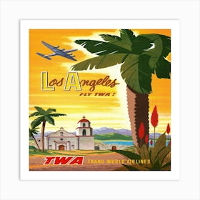 Los Angeles Fly Two 1 Art Print