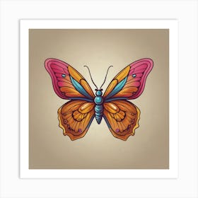 Butterfly - Butterfly Stock Videos & Royalty-Free Footage 3 Art Print