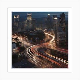 Nashville Cityscape Art Print