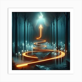 Arrows In The Forest Art Print