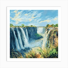 A Victoria Falls On The Zambia Zimbabwe Border E 1720100663 3 Art Print