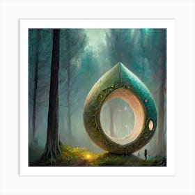 Emerald In The Forest Art Print