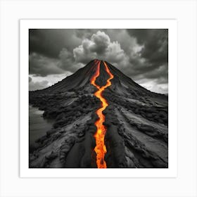 Lava Flow 5 Art Print