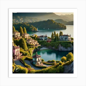 Lake Como Art Print