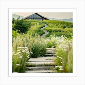 House On A Hill 1 Art Print