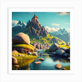 Mountain Landscape 5 Art Print