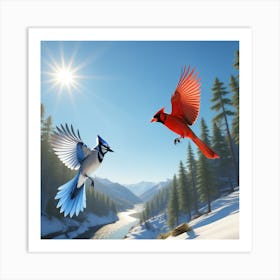 Birds In Flight Art Print